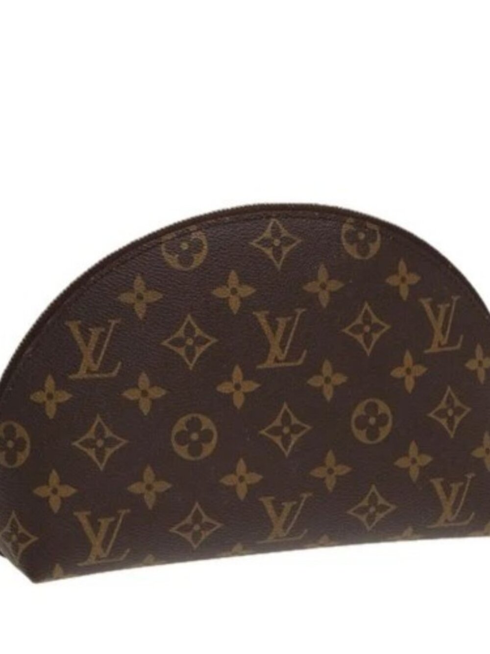 LOUIS VUITTON Monogram Trousse Demi Ronde Cosmetic Pouch M47520 LV Auth 87600 - Picture 4 of 15